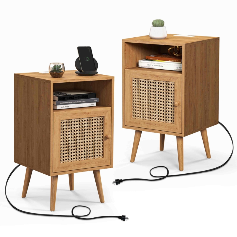 Kunkle Solid + Manufactured Wood Nightstand
