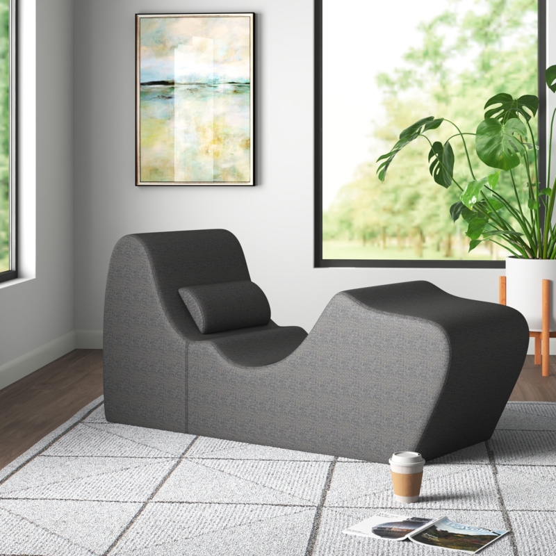 Lotus Upholstered Chaise Lounge