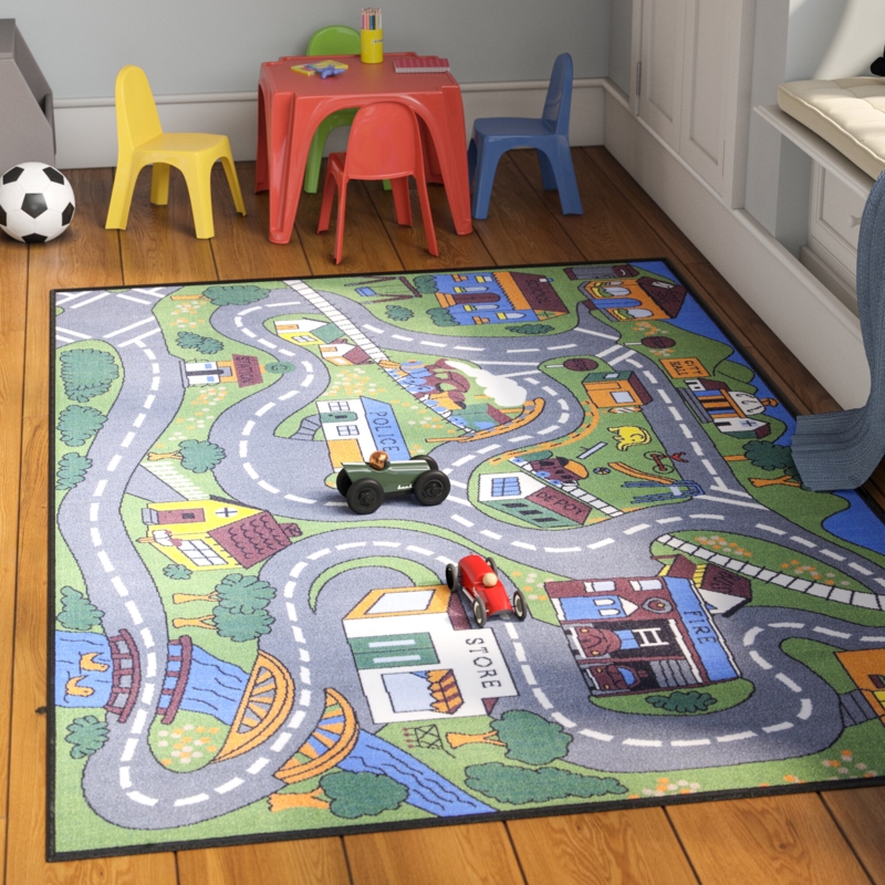 Kids Rug With Roads | Foter