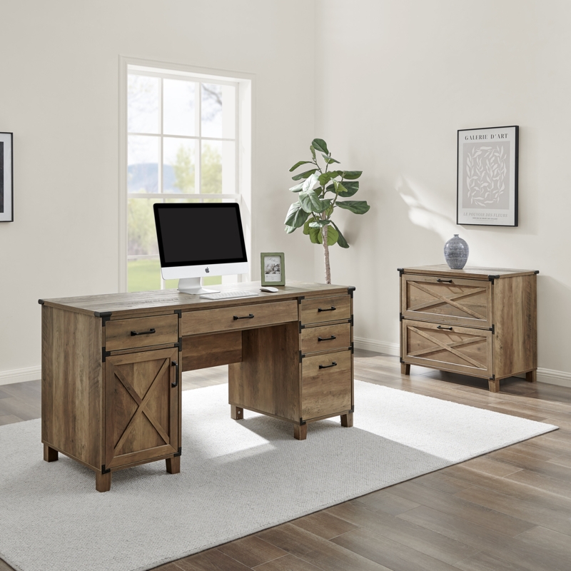 Nguyen 2 Piece Rectangular Office Set