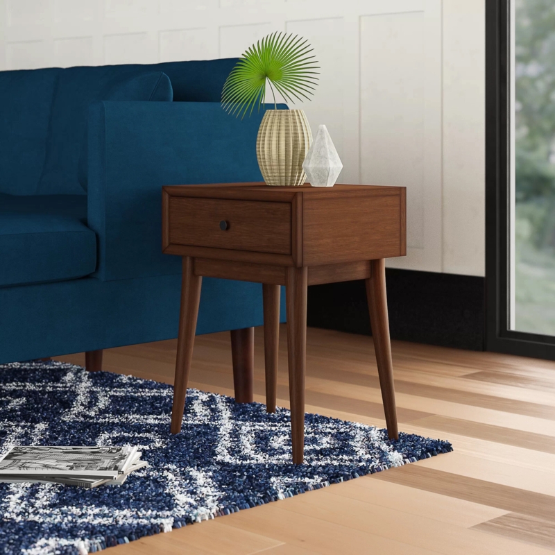 Norberg Rectangular End Table with Storage