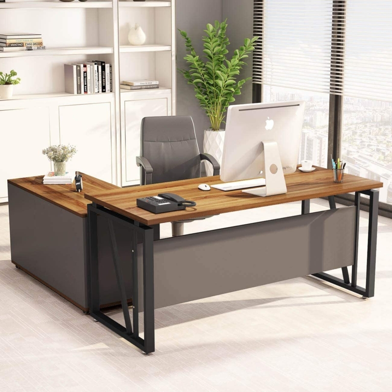 Oakbrook Reversible L-Shape Credenza Desk