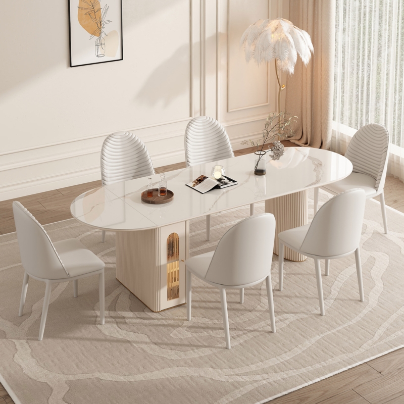 Oval 78.7'' L x 31.5'' W Dining Set