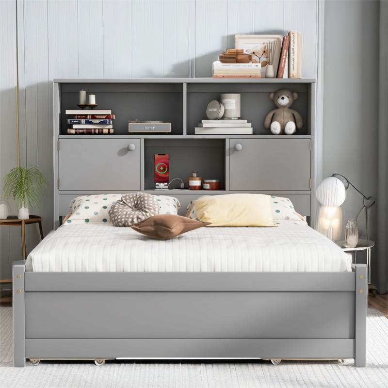 King Bookcase Bed - Foter