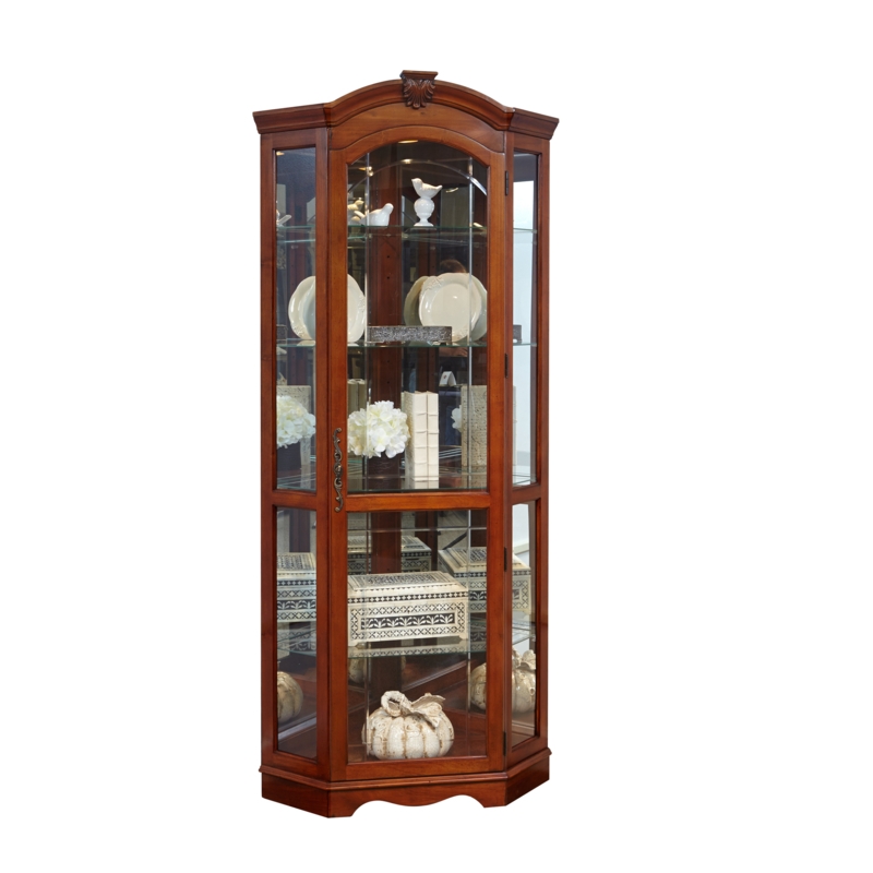 Purvoche Lighted Curio Cabinet