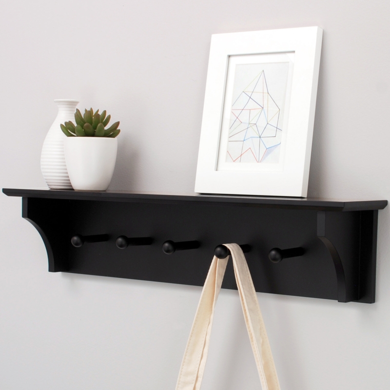 Wall Mounted Coat Rack With Shelf | Foter