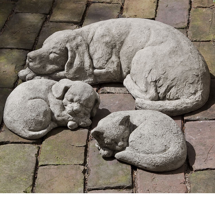 Reclining Dog Statue