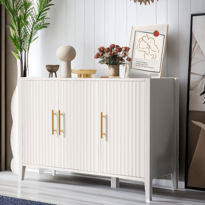 Reneisha 48'' Modern Three Door Sideboard