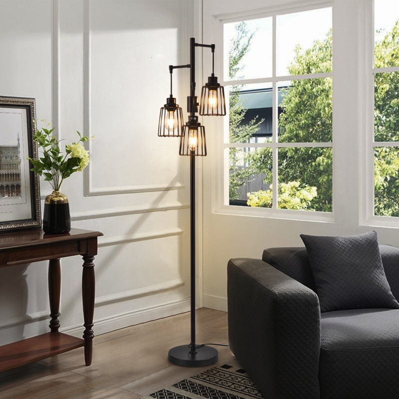 Rhyannon 70'' Tree Floor Lamp with Dimming Rotary Switch