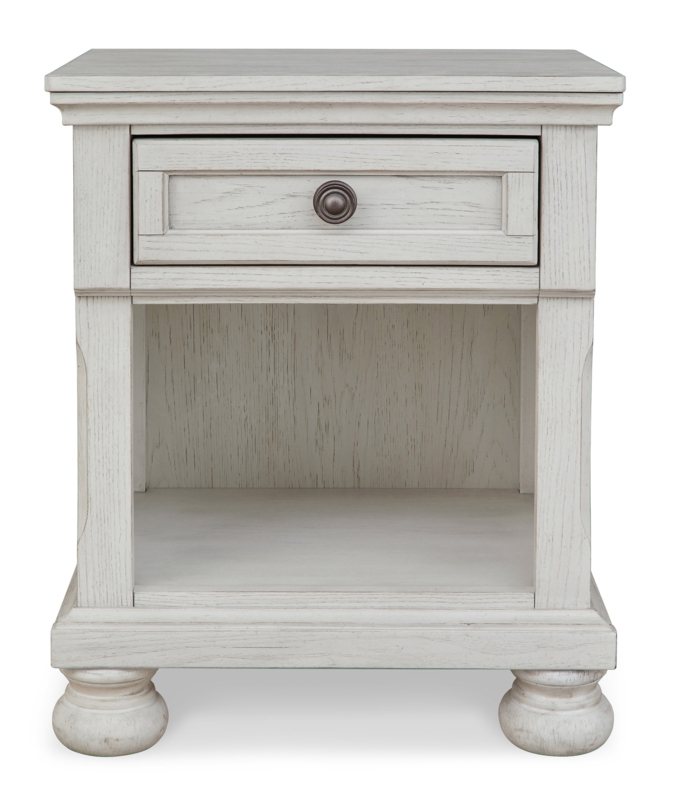 Robbinsdale 1 - Drawer Nightstand in Antique White