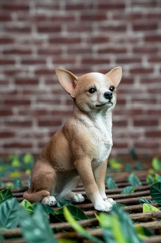 Sitting Dog Chihuahua Statue