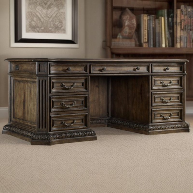 Solid Wood Credenza Desk
