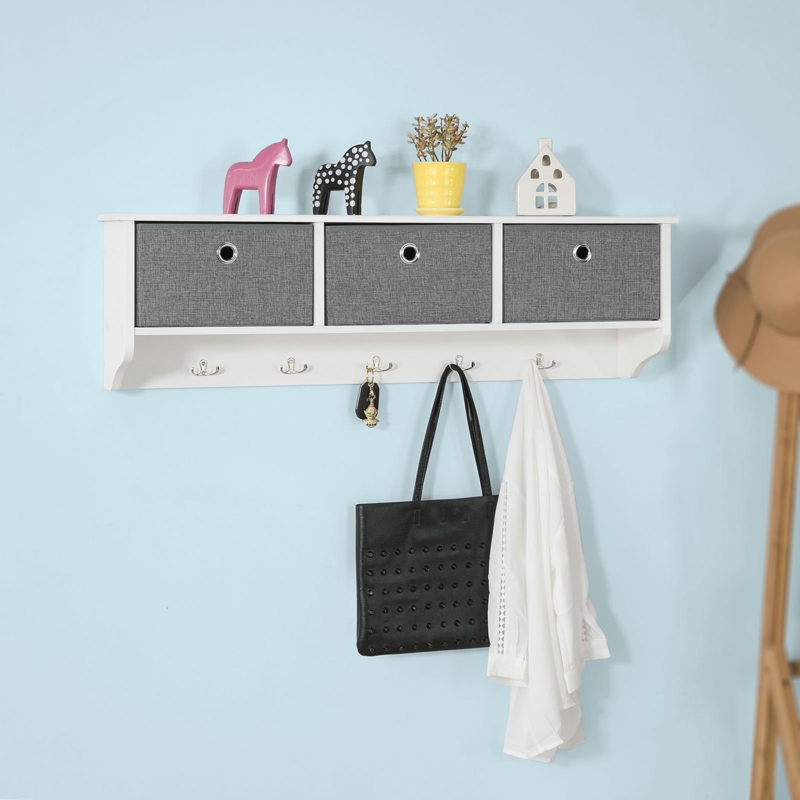 Stylez Wall 5 - Hook Wall Mounted Coat Rack