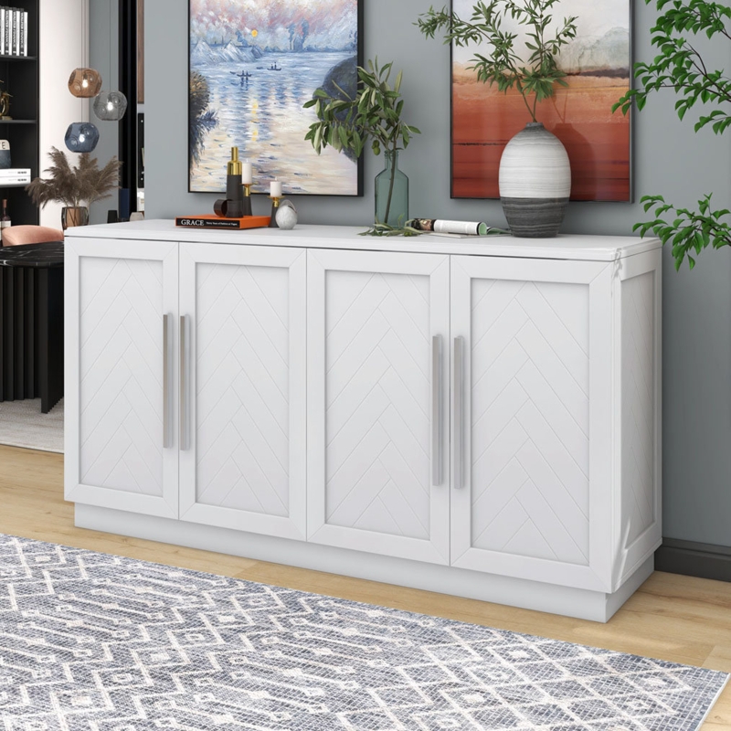 Temperley 60" Sideboard, Storage Credenza, Dining Cabinet