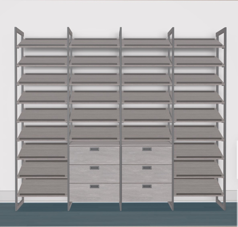 The Everyday System 216 Pair Shoe Rack