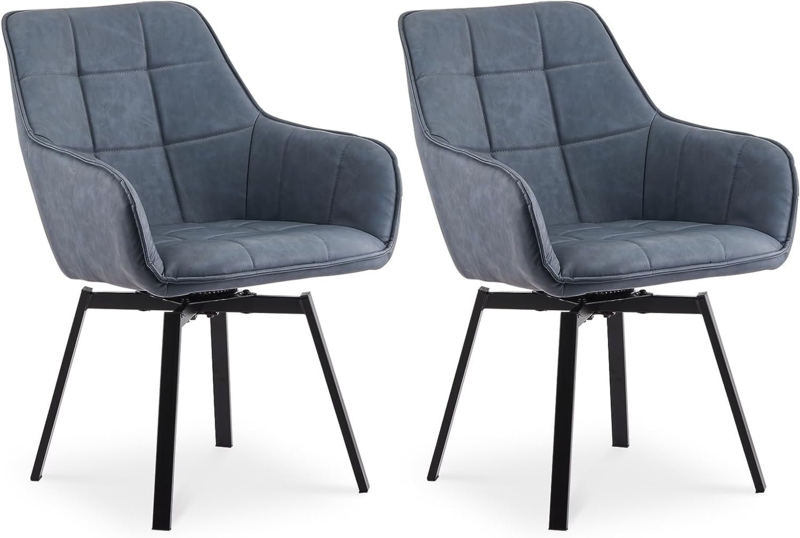 Tramari Faux Leather Upholstered Metal Armchair