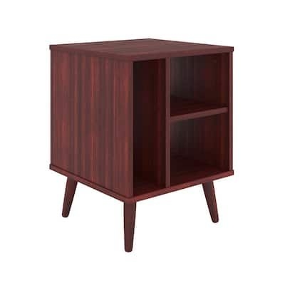 Warwick Mid - Century Cubby Style Cherry Nightstand