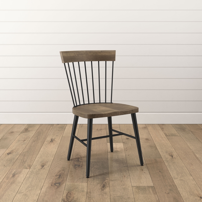 Zerlene Slat Back Solid Wood Dining Chair