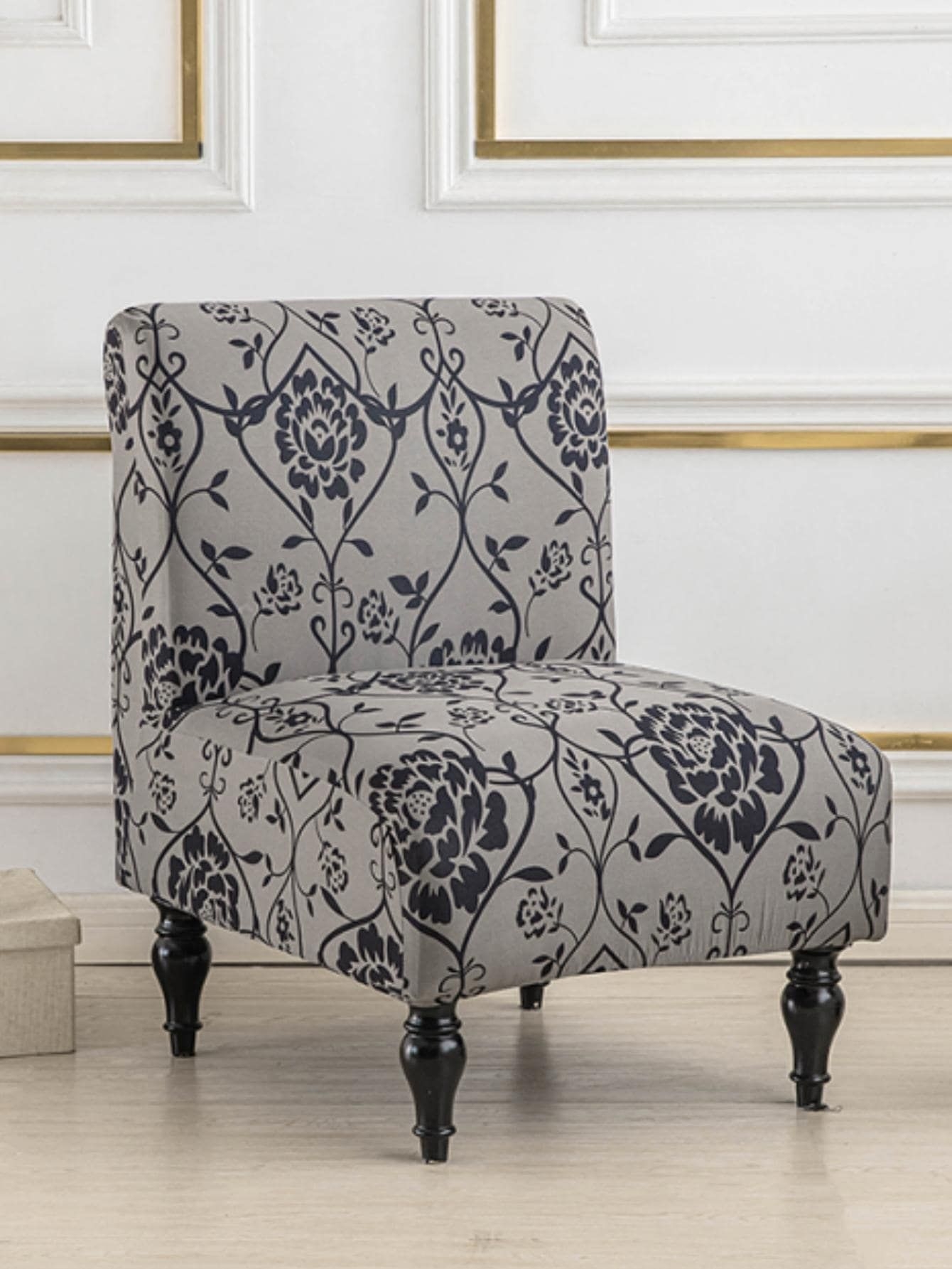 1 pea Capa de cadeira estampa floral cadeira moderno polister elstico para casa