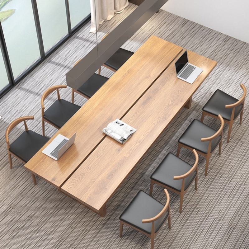 11 - Piece Solid Wood Top Double Pedestal Dining Set