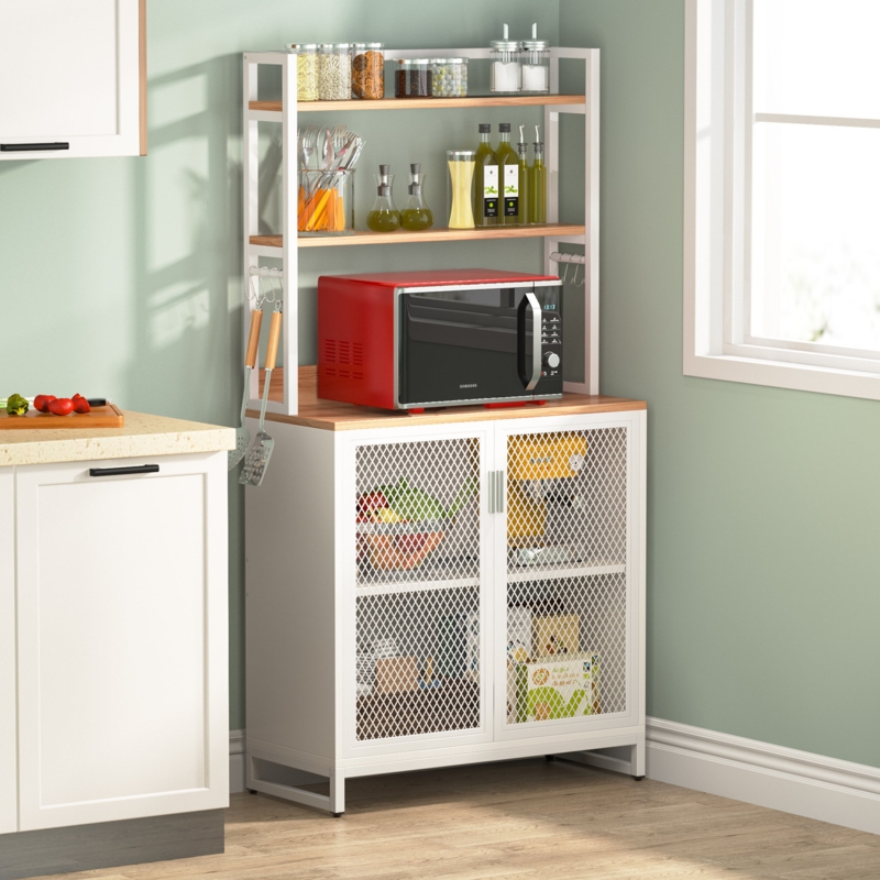 31.5'' Steel Standard Baker's Rack with Microwave Compatibility