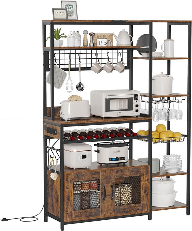 47.2'' Metal Baker's Rack with Microwave Compatibility