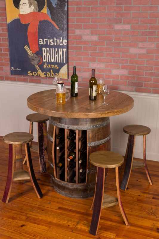 5 - Piece Solid Wood Pedestal Dining Set