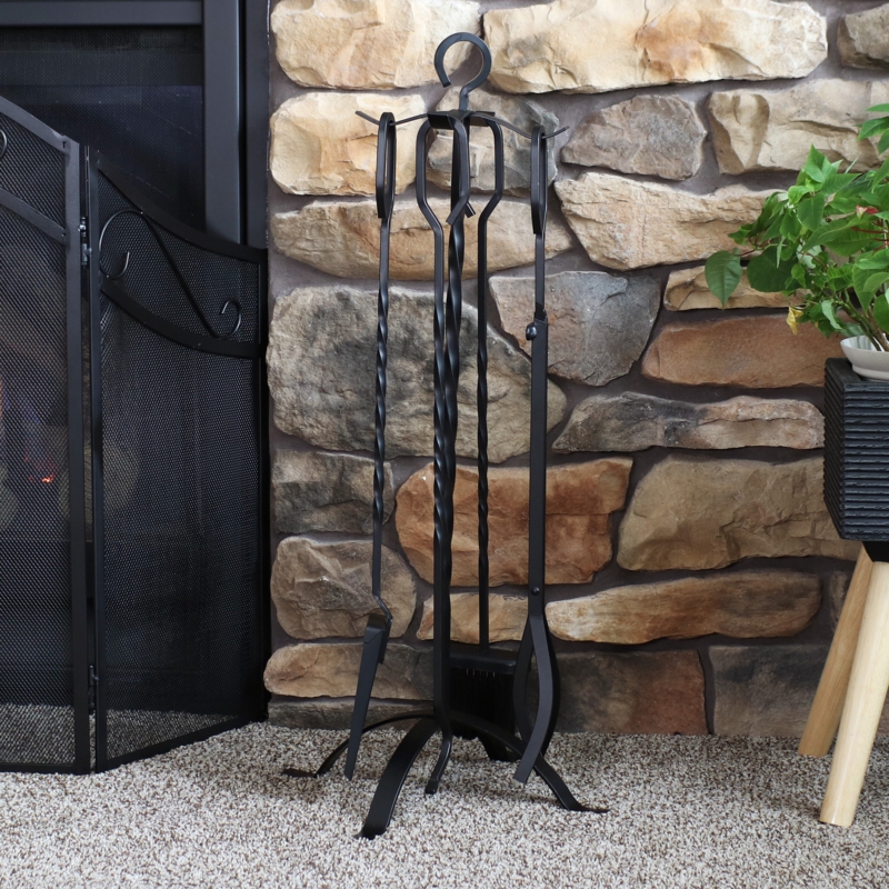 5-Piece Steel Fireplace Tool Set