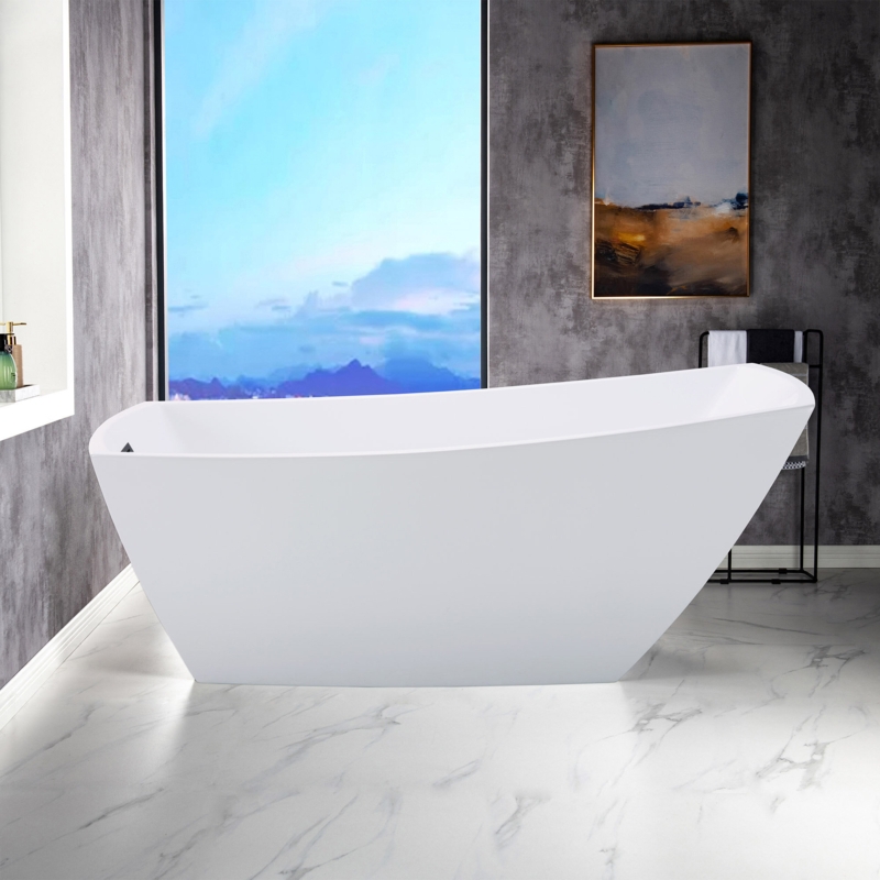 67'' x 31'' Freestanding Soaking Acrylic Bathtub