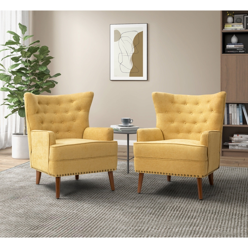 Adiza 30'' Wide Upholstered Wingback Armchair