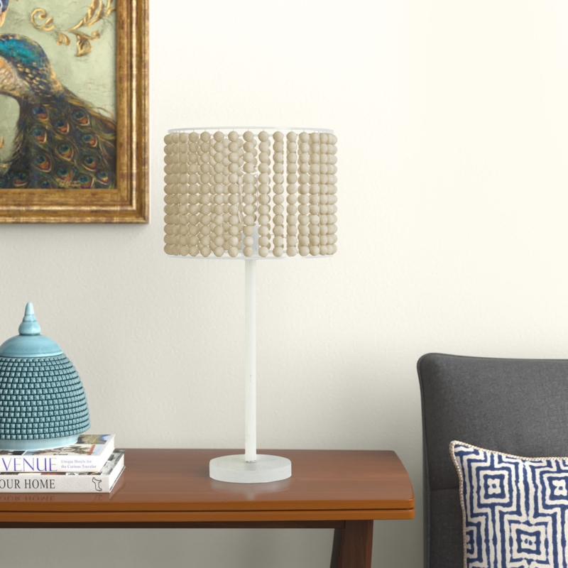 Aime 25.25"H Metal and Wood Table Lamp