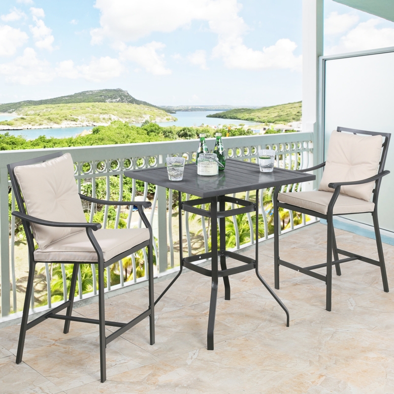 Airic 2 - Person Square Outdoor Dining Set