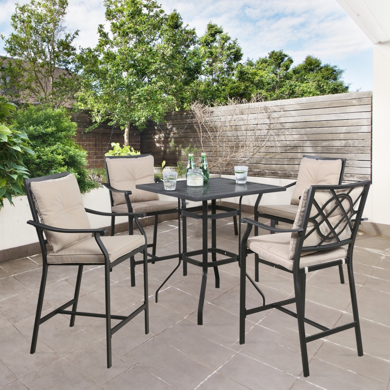 Airic 4 - Person Square Outdoor Dining Set