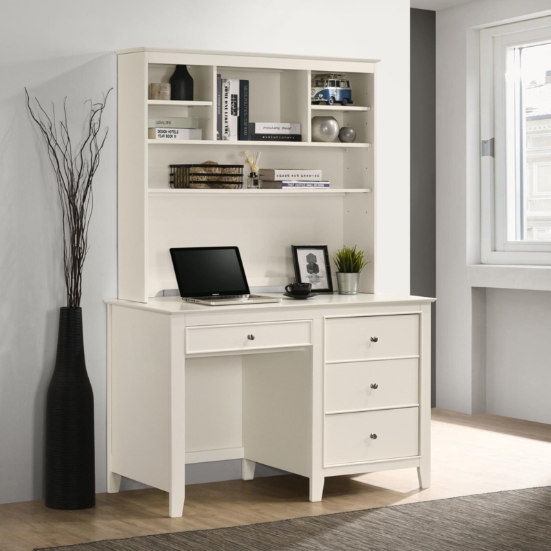 Aivry Computer Desk with Hutch