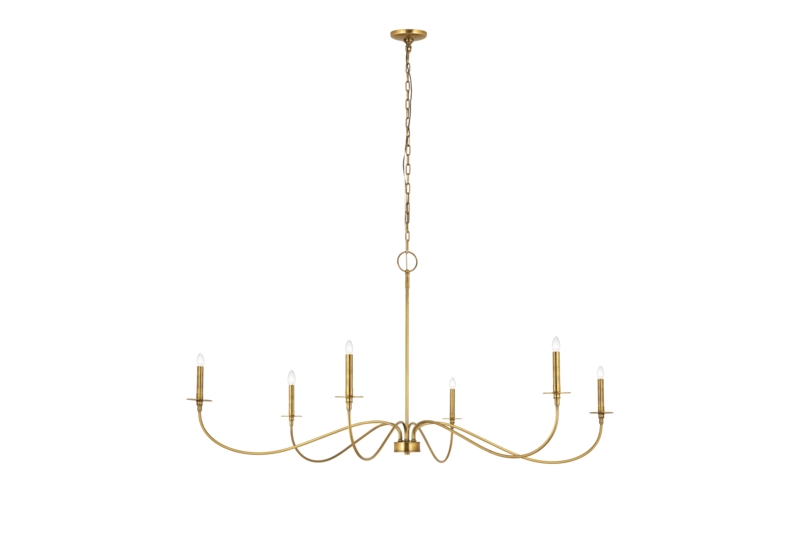 Ajmer 6 - Light Dimmable Classic / Traditional Chandelier