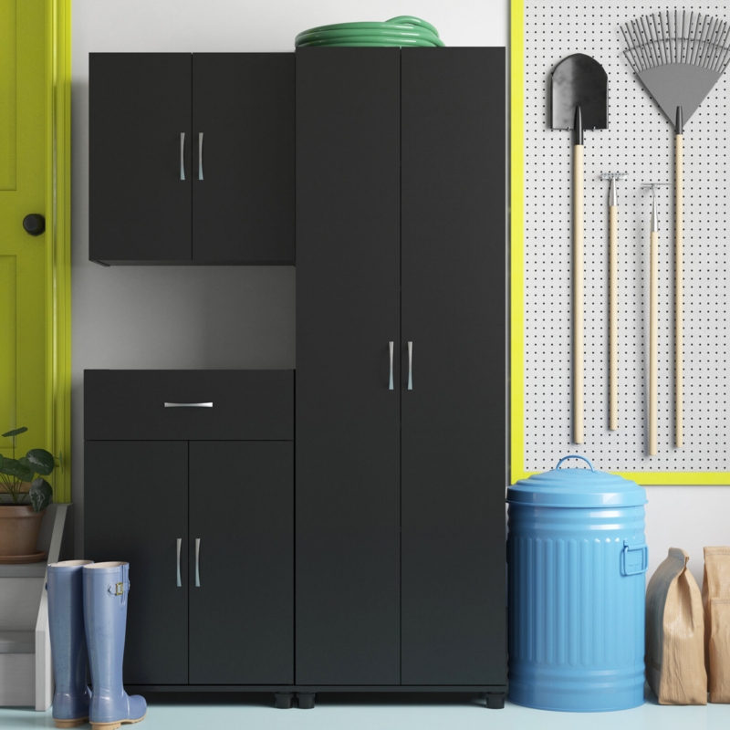 Aleg Manufactured Wood Single Storage Cabinet ( H x W x D)