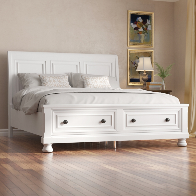 Alicia-Grace Sleigh Storage Bed