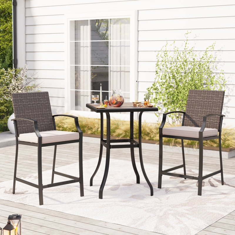 Alyne 2 - Person Square Outdoor Dining Set with Cushions