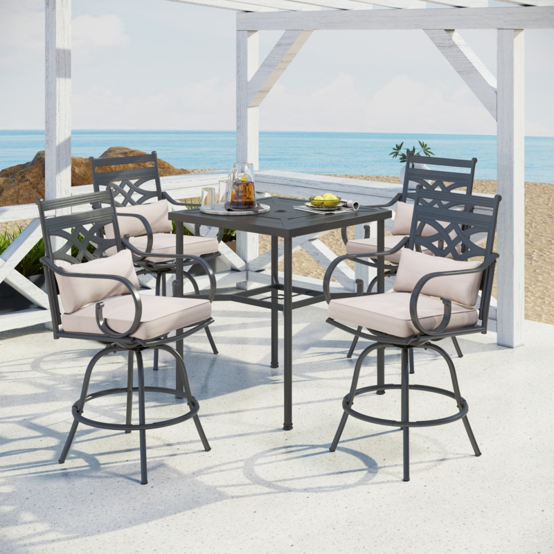 Alyne 4 - Person Square Outdoor Dining Set with Cushions