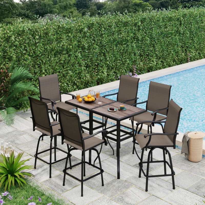 Alyne 6 - Person Square Outdoor Dining Set