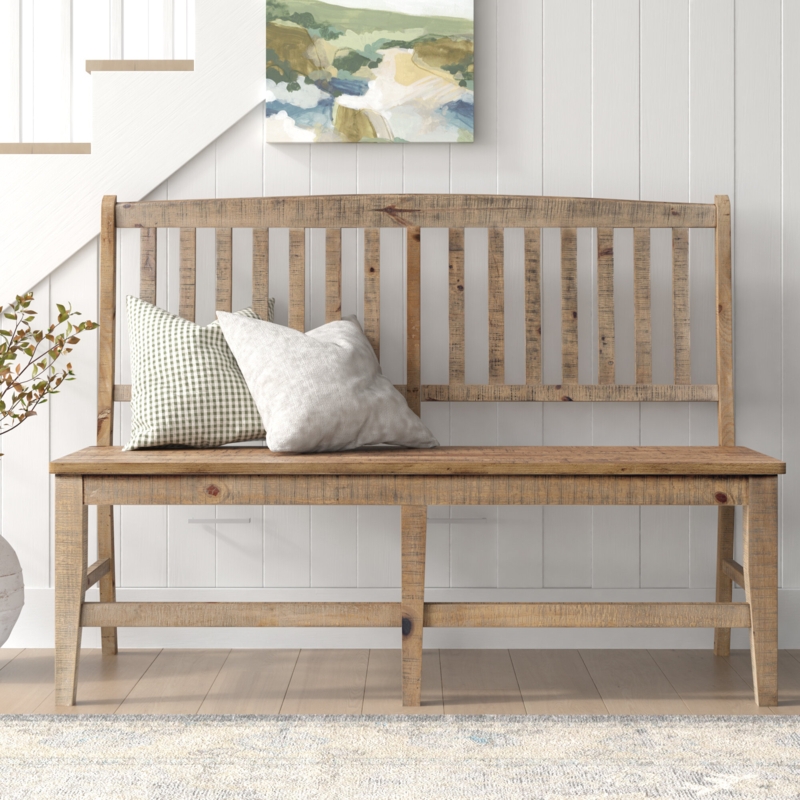 Averie Solid Wood Bench
