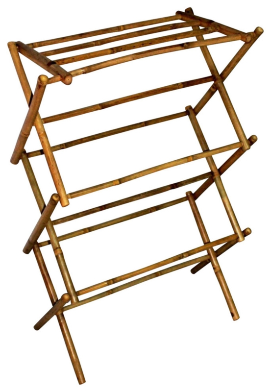 Bamboo Foldable Accordion Drying Rack