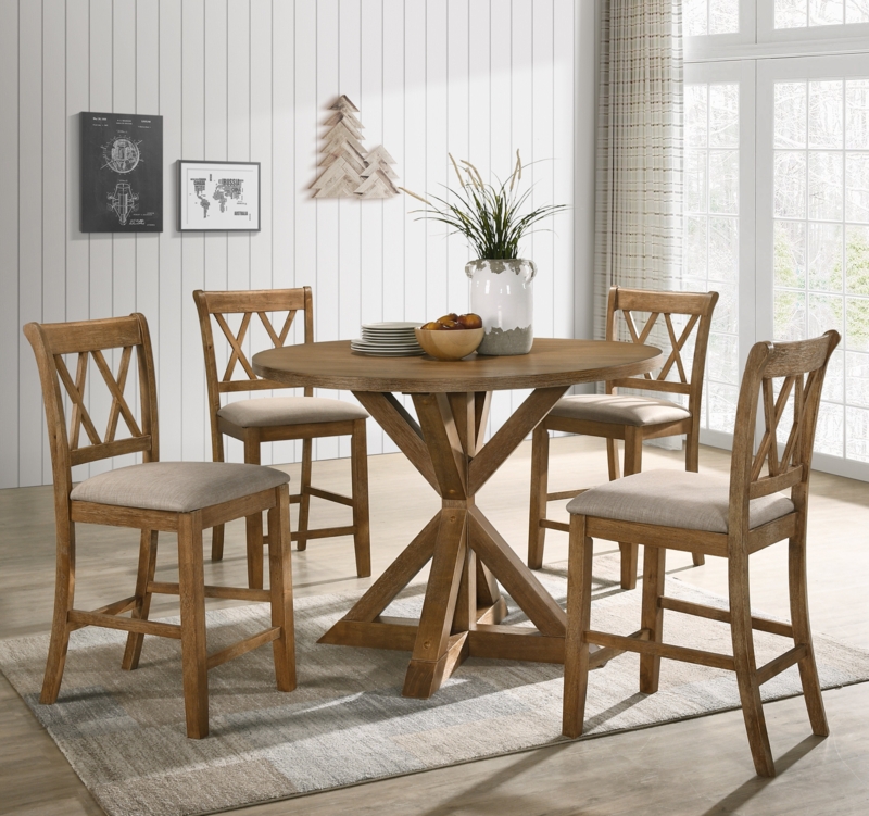 Bethsabee 5 - Piece Pedestal Dining Set