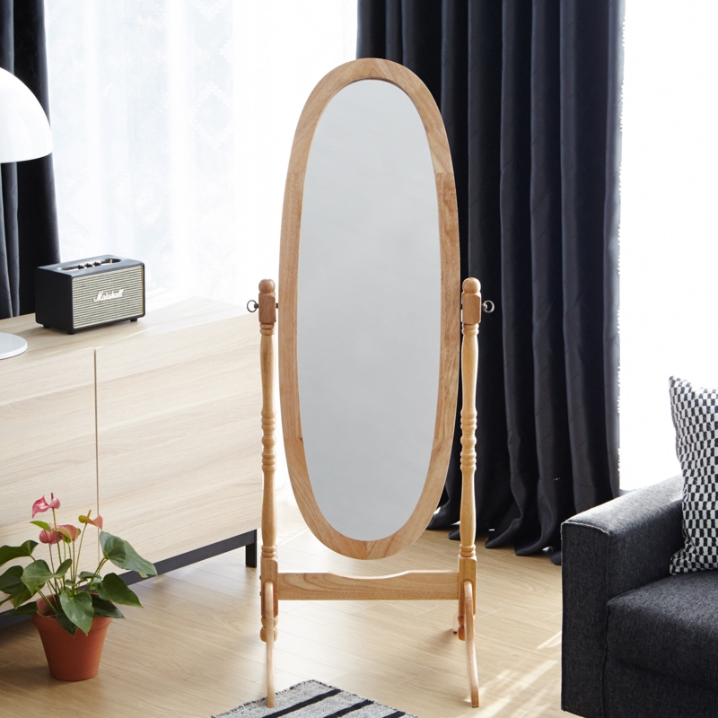 Birkhild Wood Flat Mirror