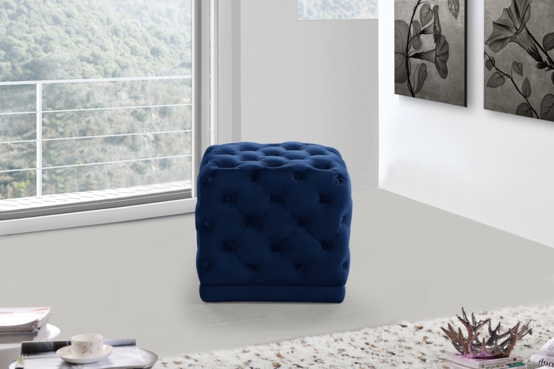 Bonita Velvet Ottoman