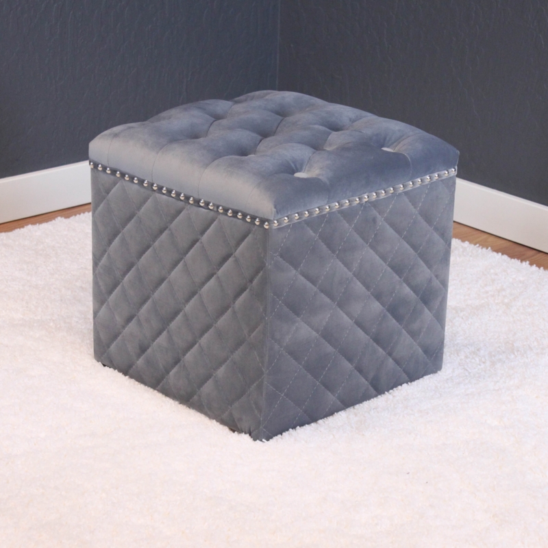 Brandon-Lee Velvet Ottoman