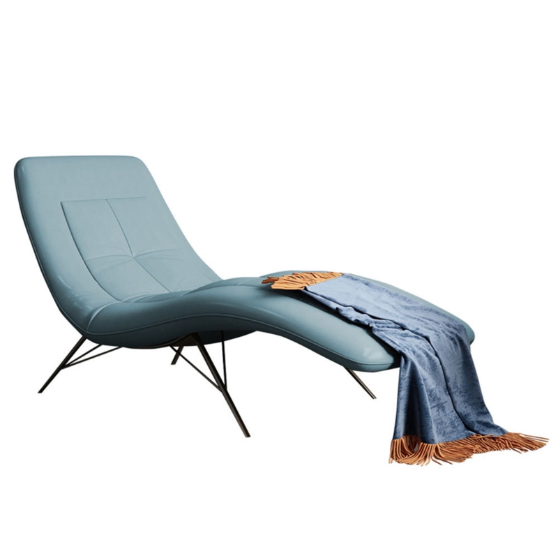 Britanya Leather Chaise Lounge