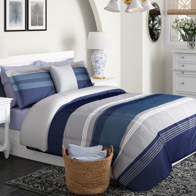 Buie Striped Comforter Set