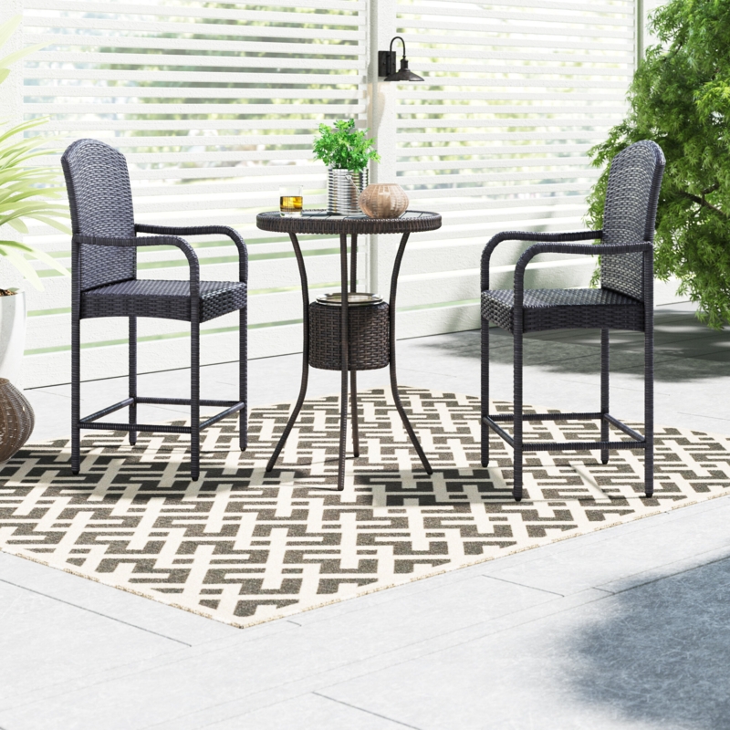 Capps 2 - Person Round Outdoor Dining Set