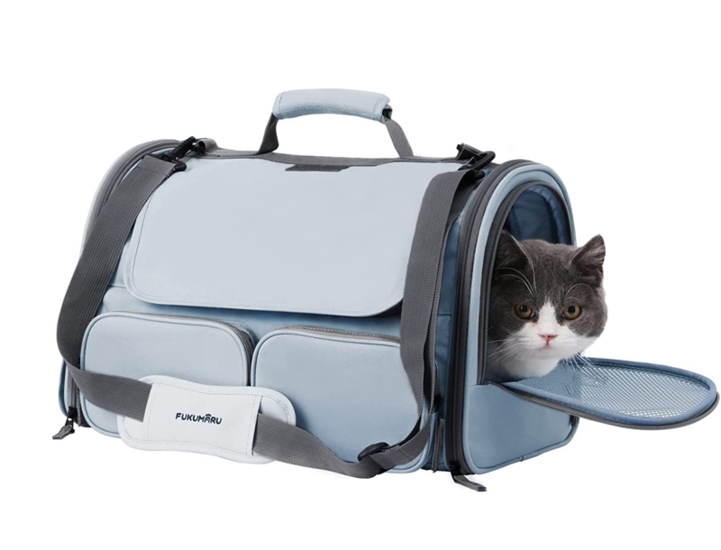 Cat Backpack Approved By Airline, Soft Faced Dog Backpack, Foldable Cat Travel Bag, Small To Medium To Large Pet Backpack Under 44 Pounds (Approximately 20 Kilograms), Foldable Cover For Nerve Cats, Black